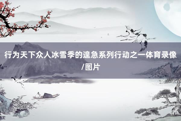 行为天下众人冰雪季的遑急系列行动之一体育录像/图片